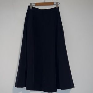 100% Vintage Wool Aline Midi Skirt